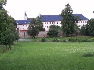 Blick auf das Kloster Huysburg