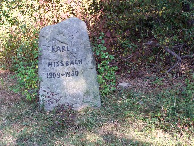 Hissbach-Stein auf dem Weg zur Paulskopfwarte im Huy