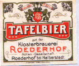 Tafelbier Klosterbrauerei Röderhof